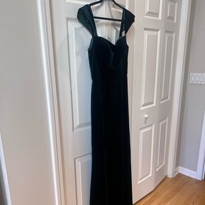 BHLDN Jenny Yoo Issa Velvet Dresss - Emerald